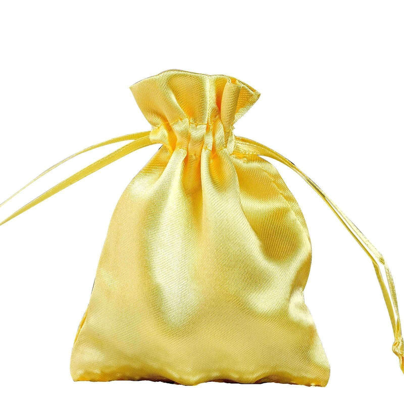 12 pcs 3x4" Satin Bags with Pull String BAG_SB_3x4_GOLD