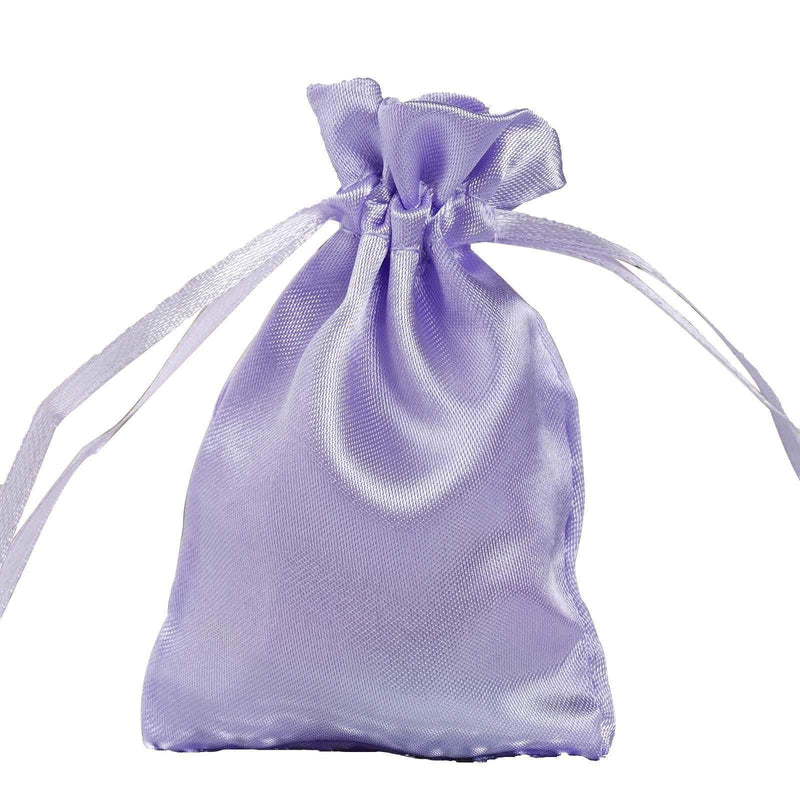 12 pcs 3x4" Satin Bags with Pull String BAG_SB_3x4_LAV