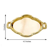 12 pcs 4.5" long Metallic Mini Oval Trays Favor Holders