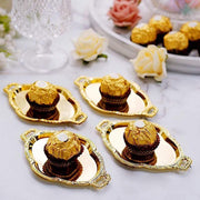 12 pcs 4.5" long Metallic Mini Oval Trays Favor Holders