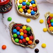 12 pcs 4.5" long Metallic Mini Oval Trays Favor Holders