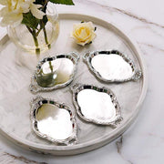 12 pcs 4.5" long Metallic Mini Oval Trays Favor Holders