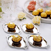 12 pcs 4.5" long Metallic Mini Oval Trays Favor Holders