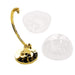 12 pcs 4.5" tall Mini Globe Favor Holders - Clear and Gold PLTC_FIL_004_GOLD