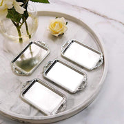12 pcs 4" long Metallic Mini Rectangular Trays Favor Holders