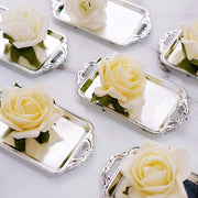 12 pcs 4" long Metallic Mini Rectangular Trays Favor Holders