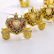 12 pcs 4" long Mini Heart Carriage Favor Holders