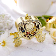 12 pcs 4" long Mini Heart Carriage Favor Holders