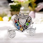 12 pcs 4" long Mini Heart Carriage Favor Holders