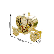 12 pcs 4" long Mini Heart Carriage Favor Holders