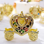 12 pcs 4" long Mini Heart Carriage Favor Holders