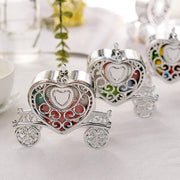 12 pcs 4" long Mini Heart Carriage Favor Holders