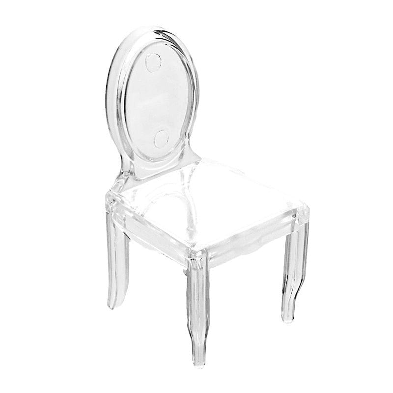 12 pcs 4" Mini Chair Candy Favor Holders - Clear PLTC_FIL_024_CLR