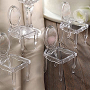 12 pcs 4" Mini Chair Candy Favor Holders - Clear PLTC_FIL_024_CLR