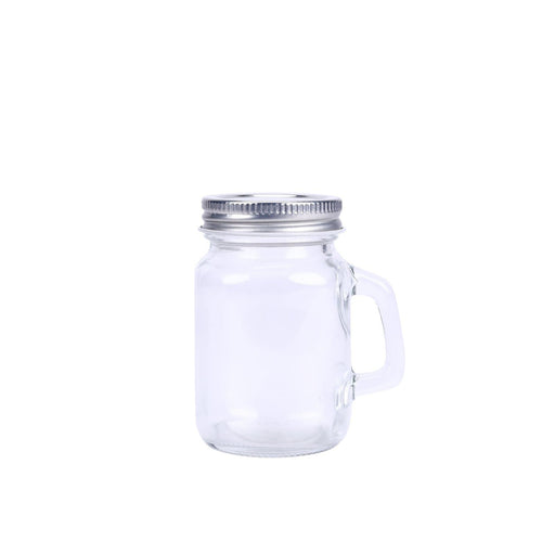 12 pcs 4 oz Mason Glass Jars with Handles - Clear GLAS_JAR03_CLR