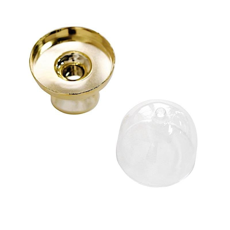 12 pcs 4" tall Mini Cake Stands with Dome Favor Holders