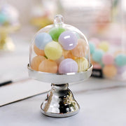 12 pcs 4" tall Mini Cake Stands with Dome Favor Holders