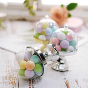 12 pcs 4" tall Mini Cake Stands with Dome Favor Holders