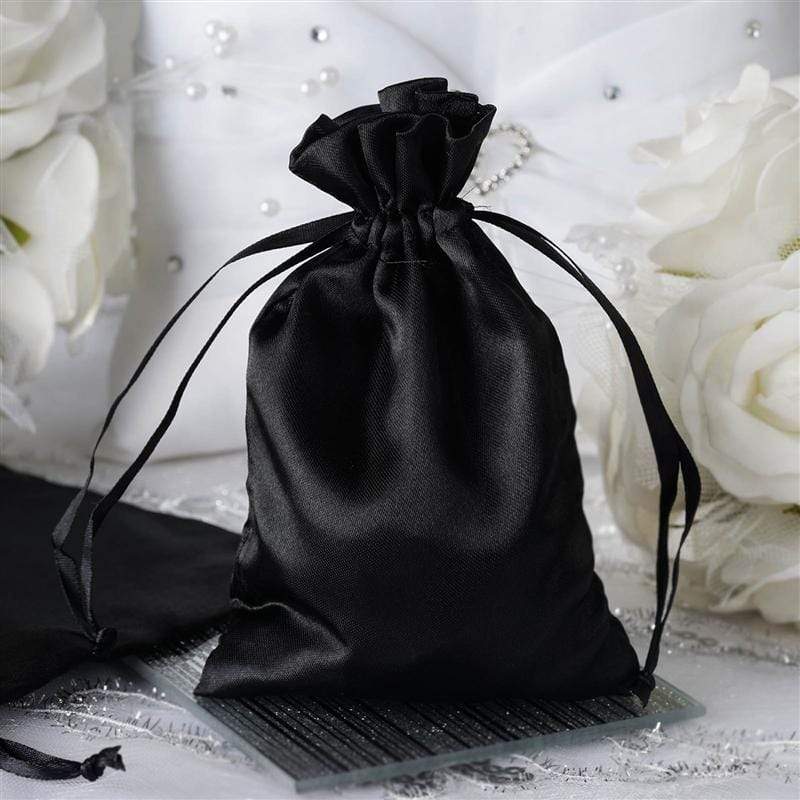12 pcs 4x6" Satin Bags with Pull String
