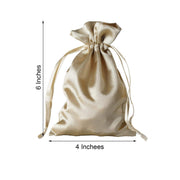 12 pcs 4x6" Satin Bags with Pull String