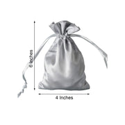 12 pcs 4x6" Satin Bags with Pull String