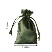 12 pcs 4x6" Satin Bags with Pull String