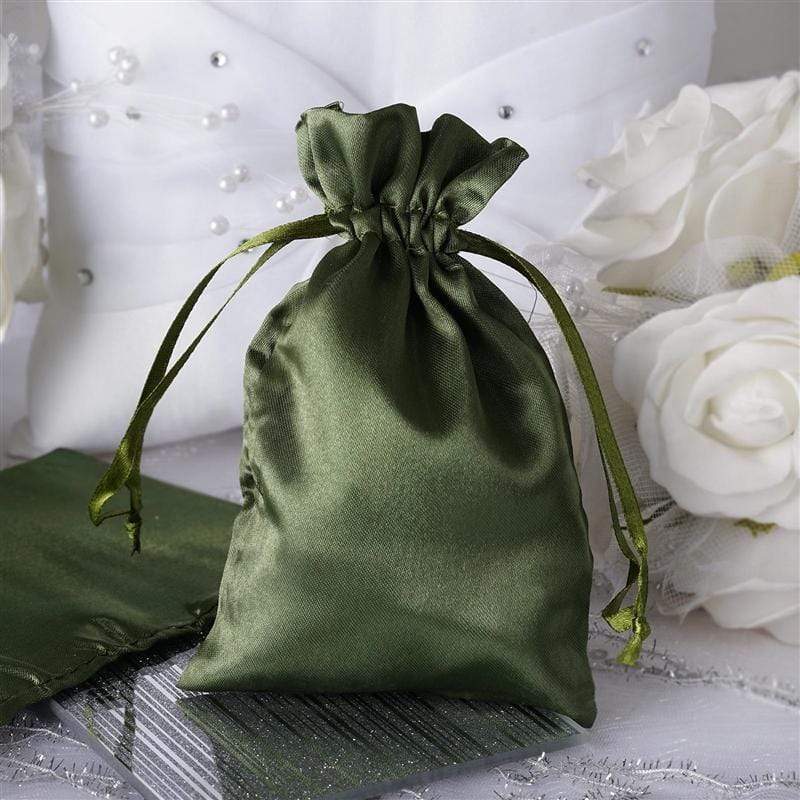 12 pcs 4x6" Satin Bags with Pull String