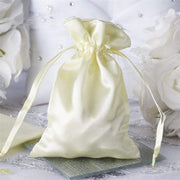 12 pcs 4x6" Satin Bags with Pull String