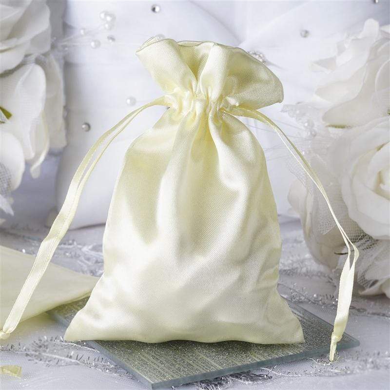 12 pcs 4x6" Satin Bags with Pull String