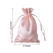 12 pcs 4x6" Satin Bags with Pull String