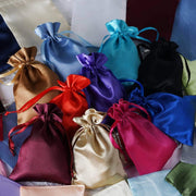 12 pcs 4x6" Satin Bags with Pull String