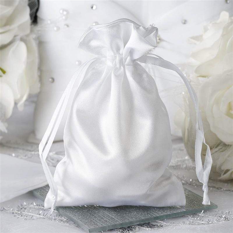12 pcs 4x6" Satin Bags with Pull String