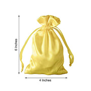 12 pcs 4x6" Satin Bags with Pull String