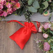 12 pcs 4x6" Satin Bags with Pull String