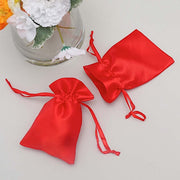 12 pcs 4x6" Satin Bags with Pull String