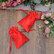 12 pcs 4x6" Satin Bags with Pull String