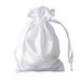 12 pcs 4x6" Satin Bags with Pull String BAG_SB_4X6_WHT