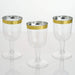 12 pcs 5 oz Clear with Gold Rim Plastic Champagne Flutes Disposable Glasses PLST_CU0065_GOLD