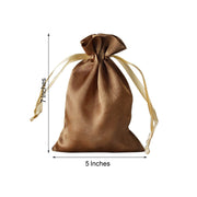 12 pcs 5x7" Satin Bags with Pull String
