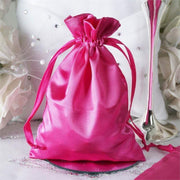 12 pcs 5x7" Satin Bags with Pull String