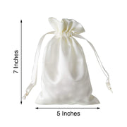 12 pcs 5x7" Satin Bags with Pull String