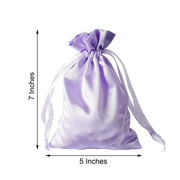 12 pcs 5x7" Satin Bags with Pull String