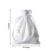 12 pcs 5x7" Satin Bags with Pull String