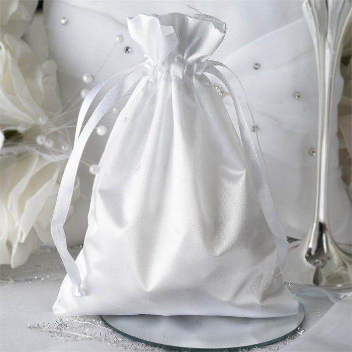 12 pcs 5x7" Satin Bags with Pull String