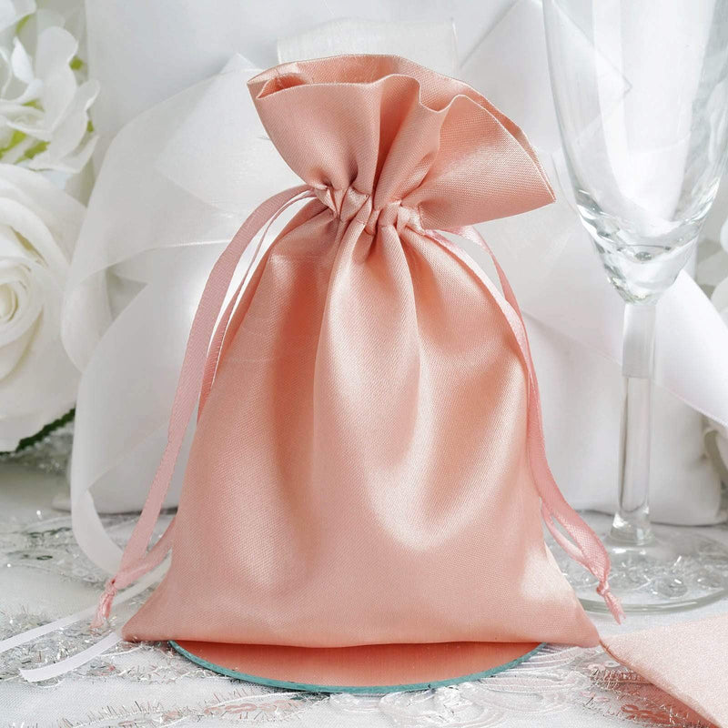 12 pcs 5x7" Satin Bags with Pull String