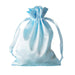 12 pcs 5x7" Satin Bags with Pull String BAG_SB_5X7_BLUE