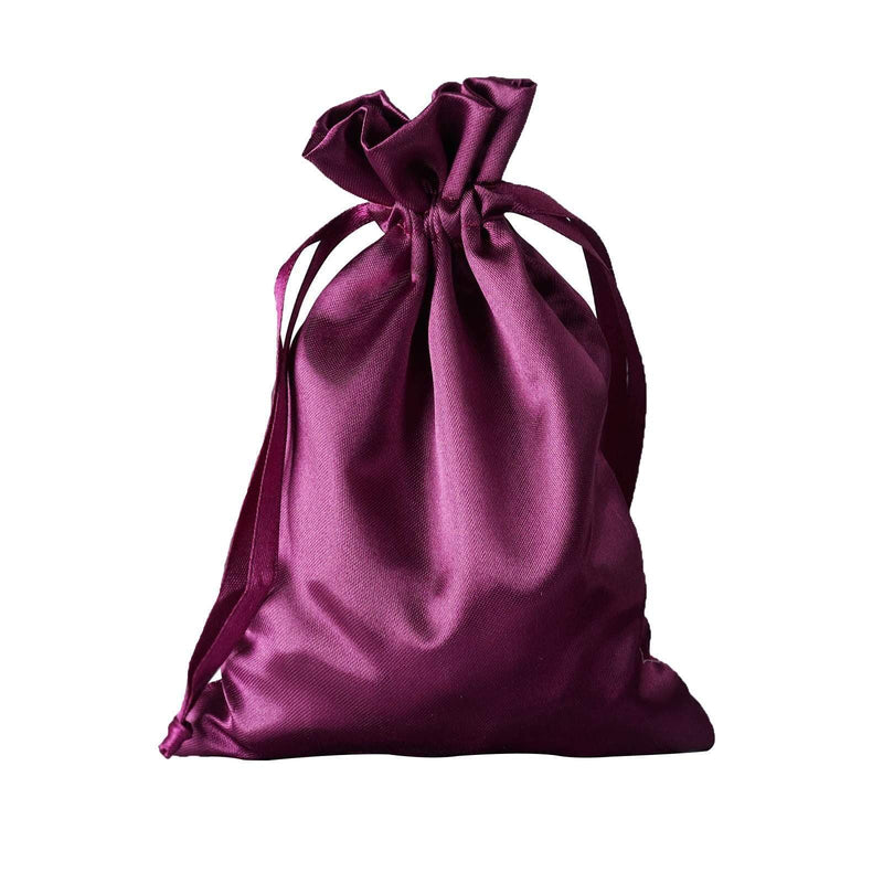12 pcs 5x7" Satin Bags with Pull String BAG_SB_5X7_EGG