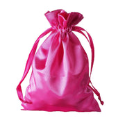 12 pcs 5x7" Satin Bags with Pull String BAG_SB_5X7_FUSH