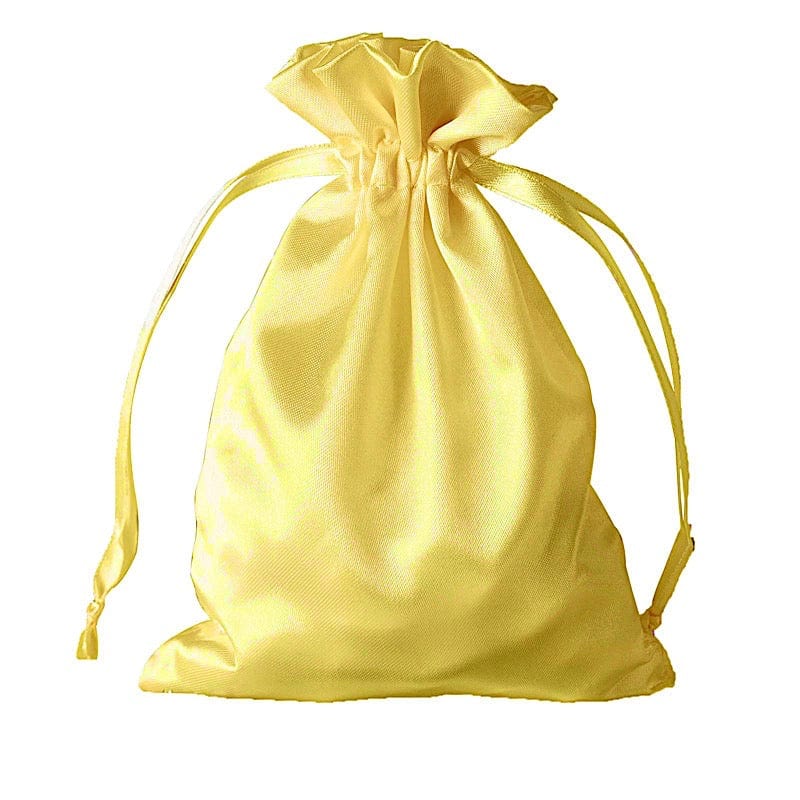 12 pcs 5x7" Satin Bags with Pull String BAG_SB_5X7_GOLD