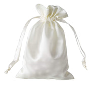 12 pcs 5x7" Satin Bags with Pull String BAG_SB_5X7_IVR